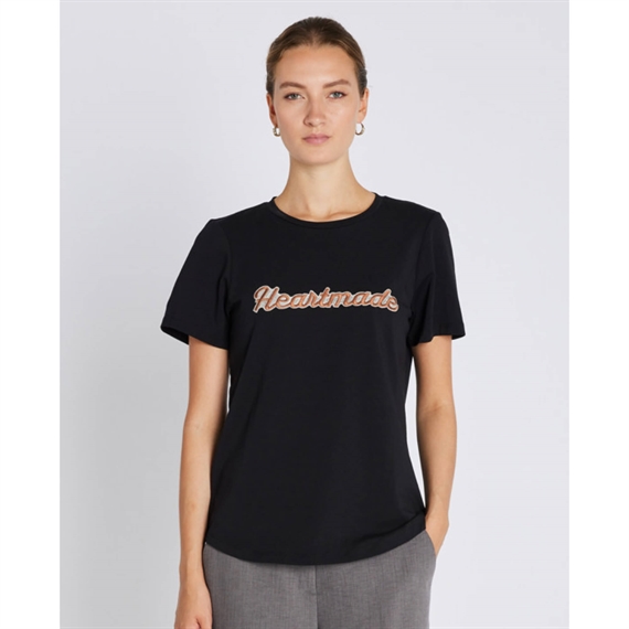 Heartmade Efia Logo T-shirt, Sort